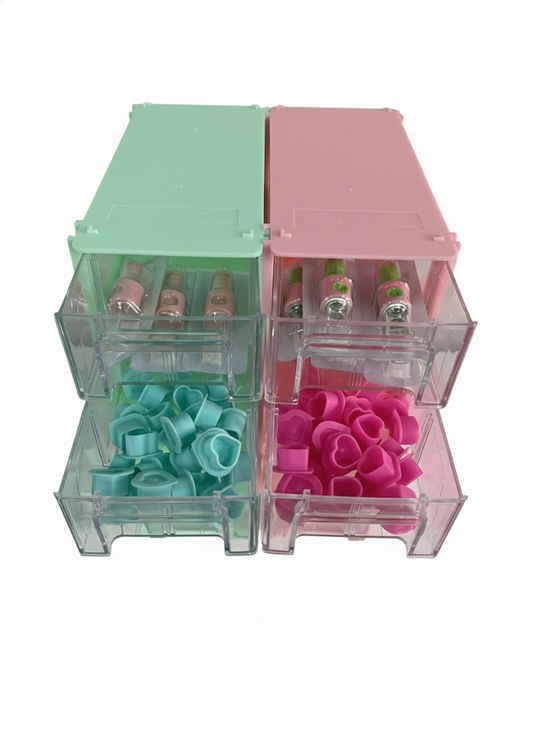 PEACH Multi-Purpose Tattoo Supply Organizer Box - 10 Pack Modular Storage