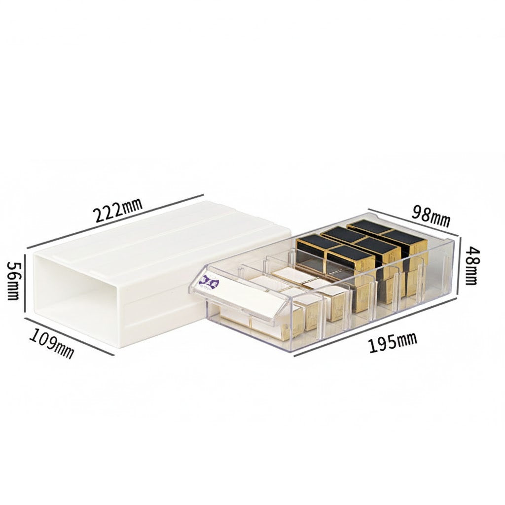 PEACH Multi-Purpose Tattoo Supply Organizer Box - 10 Pack Modular Storage