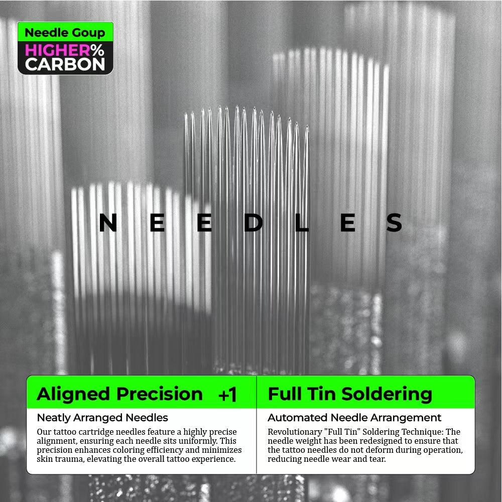 PEACH Extended Tip Professional Tattoo Cartridge Needles