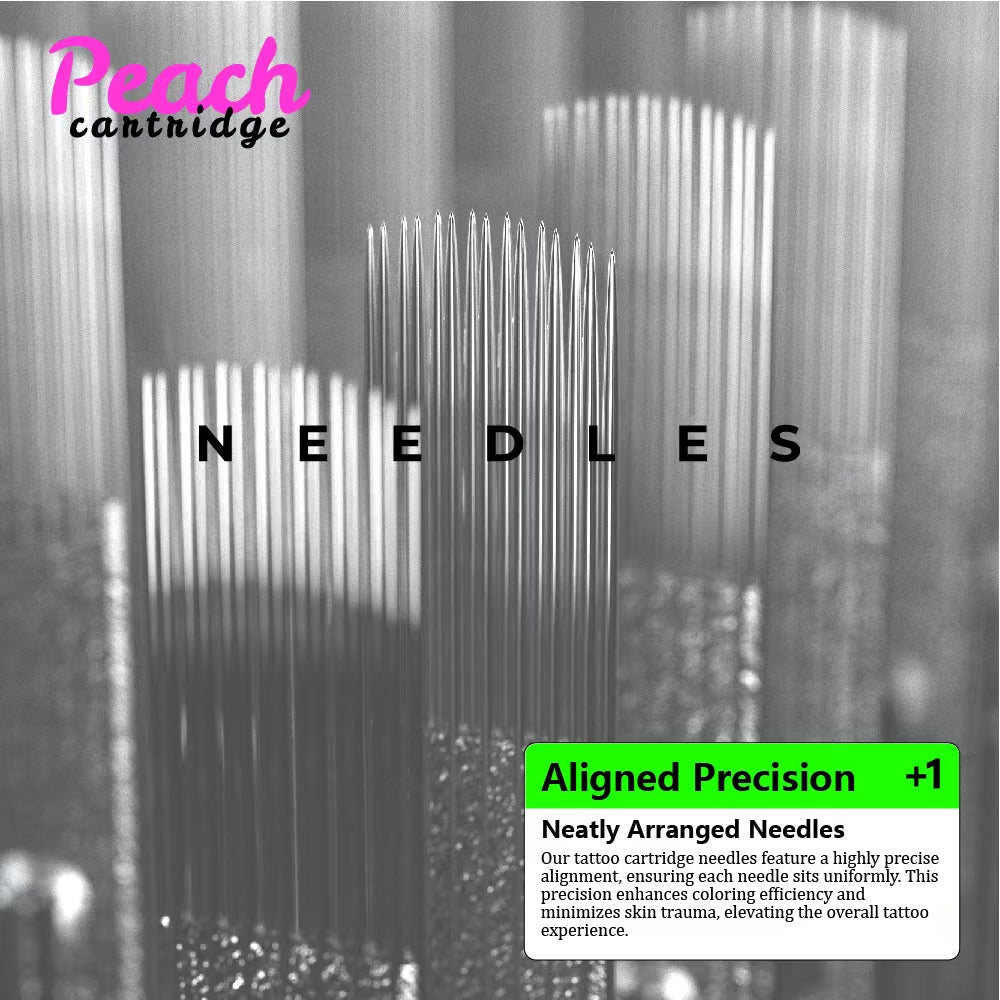 PEACH Extended Tip Professional Tattoo Cartridge Needles