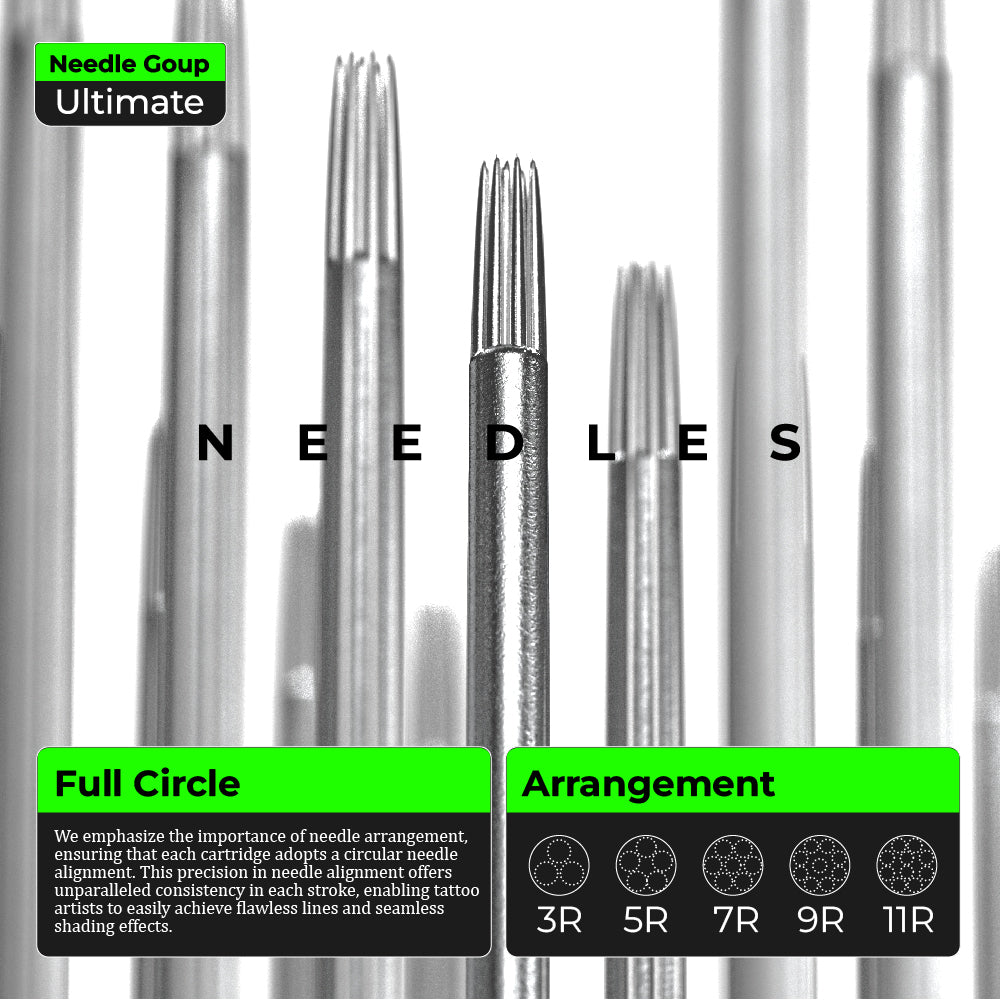 PEACH Extended Tip Professional Tattoo Cartridge Needles