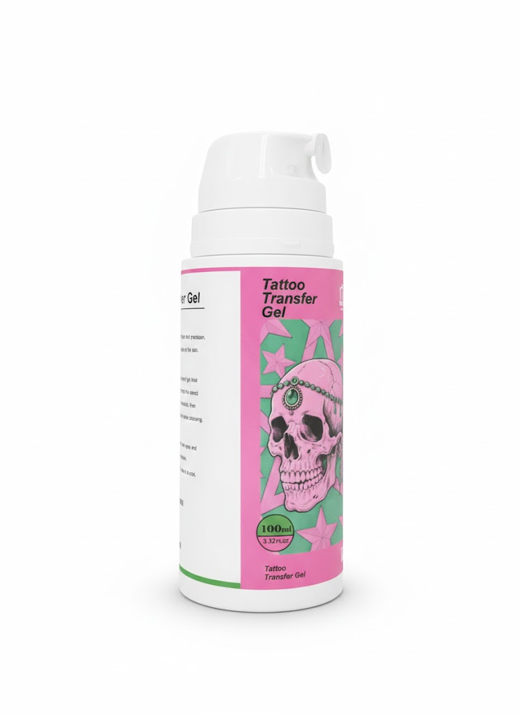 Peach Tattoo Transfer Gel 100ml | Professional Stencil Solution | Vegan & Long-Lasting