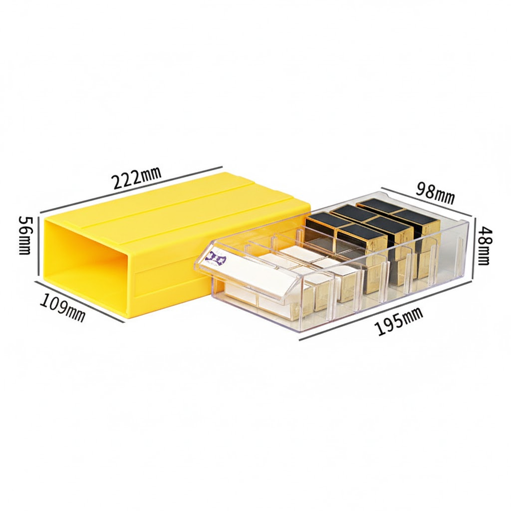 PEACH Multi-Purpose Tattoo Supply Organizer Box - 10 Pack Modular Storage