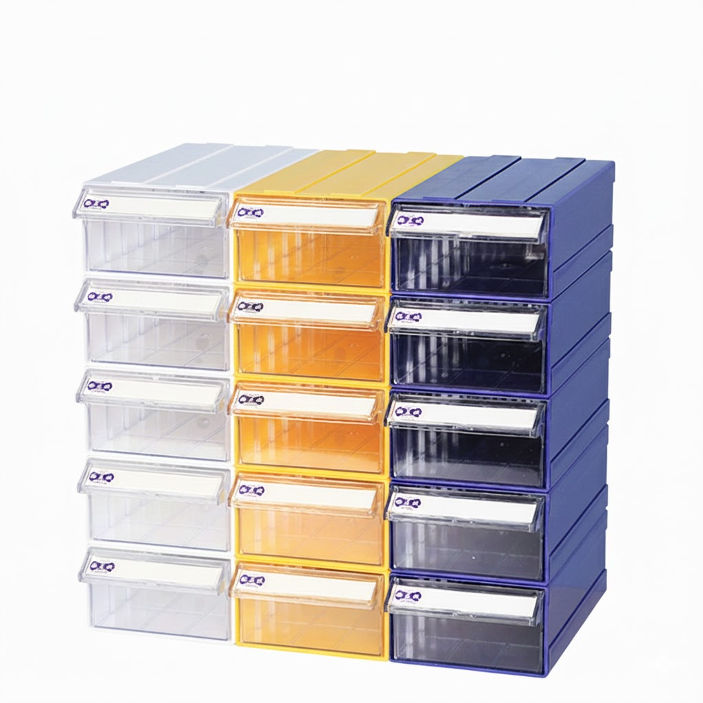 PEACH Multi-Purpose Tattoo Supply Organizer Box - 10 Pack Modular Storage
