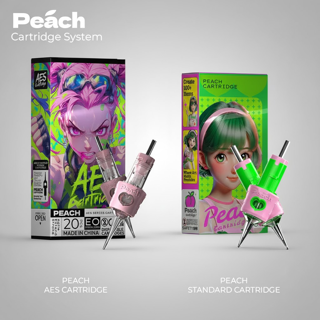 Peach AES PMU Cartridges: Precision Needles (0.20mm, 0.25mm, 0.30mm)