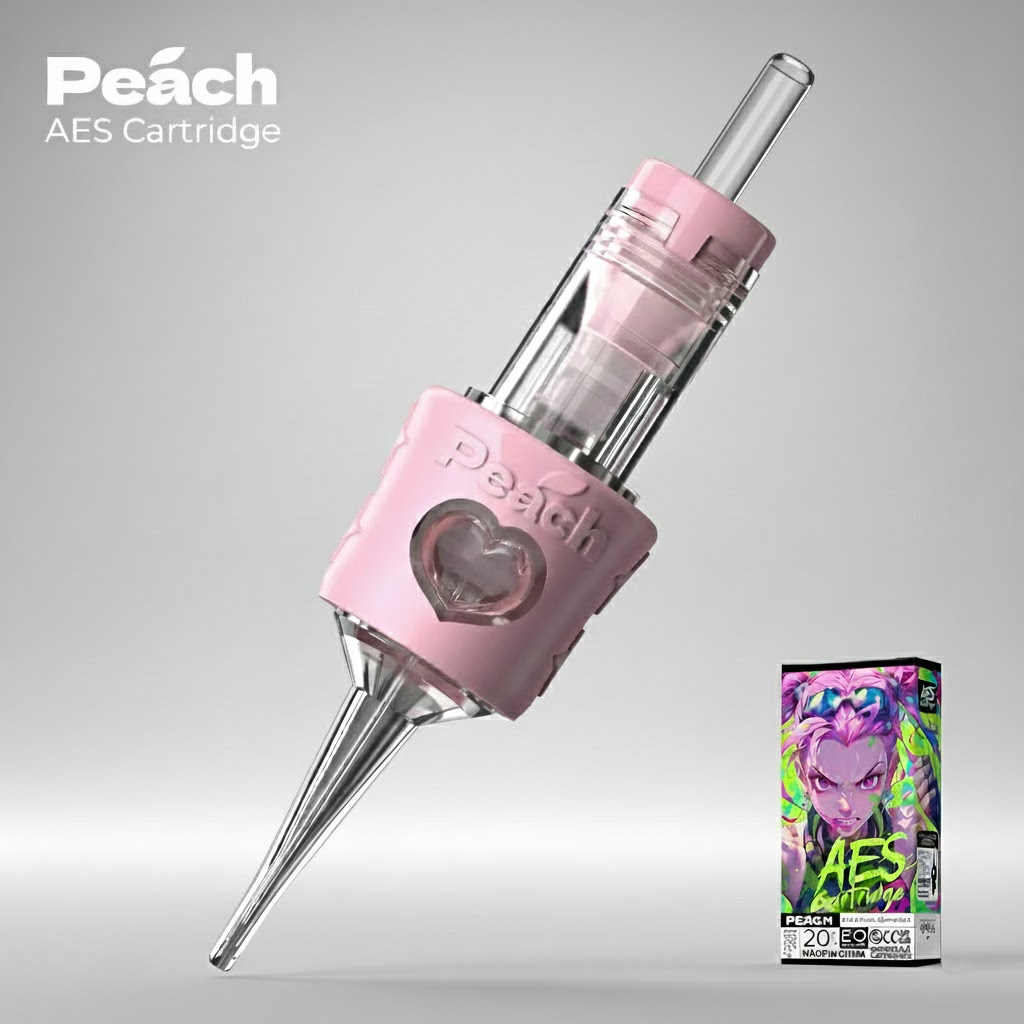 Peach AES PMU Cartridges: Precision Needles (0.20mm, 0.25mm, 0.30mm)