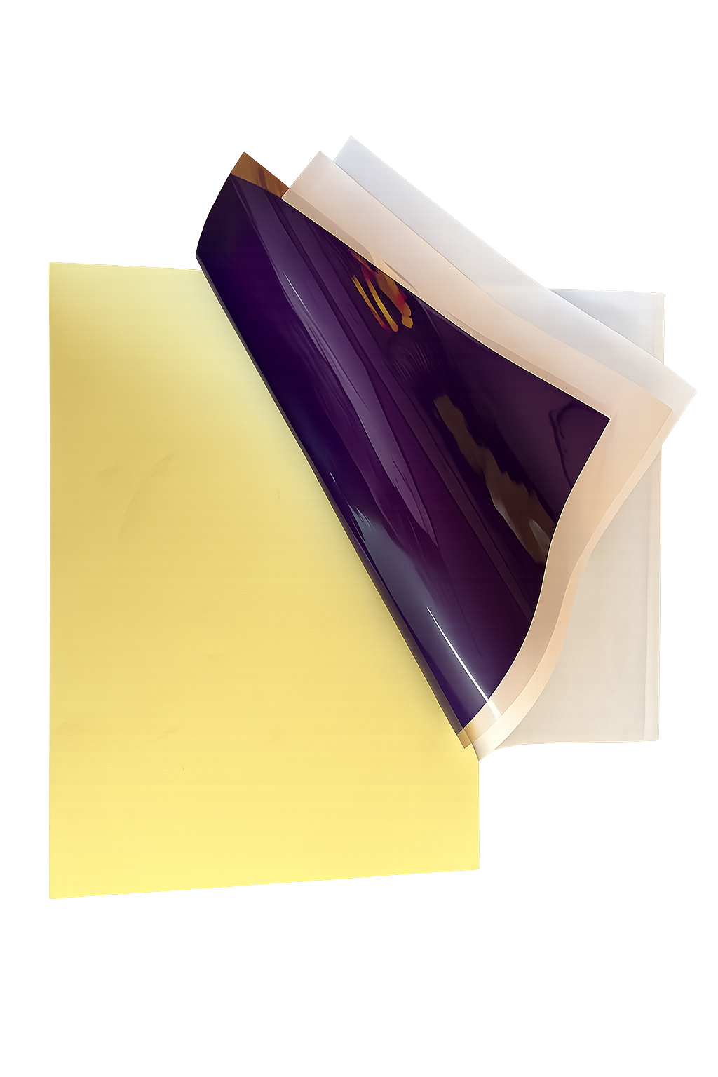 Multi-layer tattoo transfer paper showing layers for accurate transfer to skin; ideal tattoo thermal paper for stencil machine tracing.