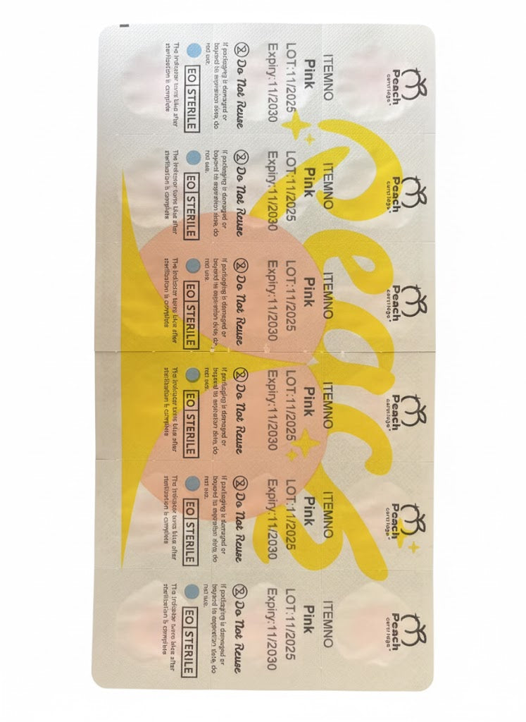 Sterilized Heart Silicone Tattoo Ink Caps (72 Pack) - Ultimate Safety Disposable Cups | Peach